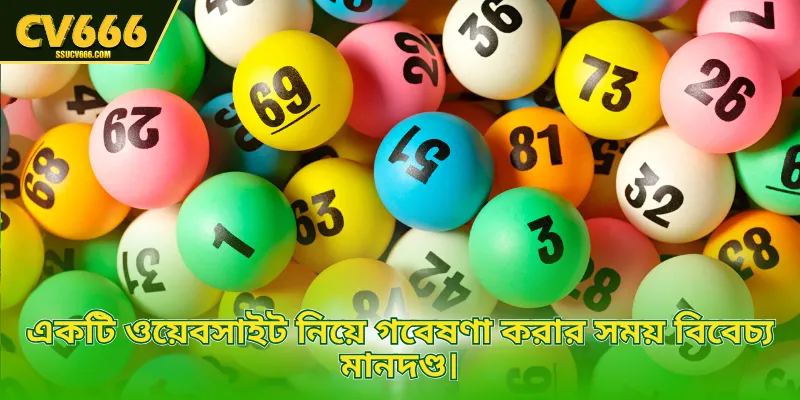 একটি ওয়েবসাইট নিয়ে গবেষণা করার সময় বিবেচ্য মানদণ্ড।