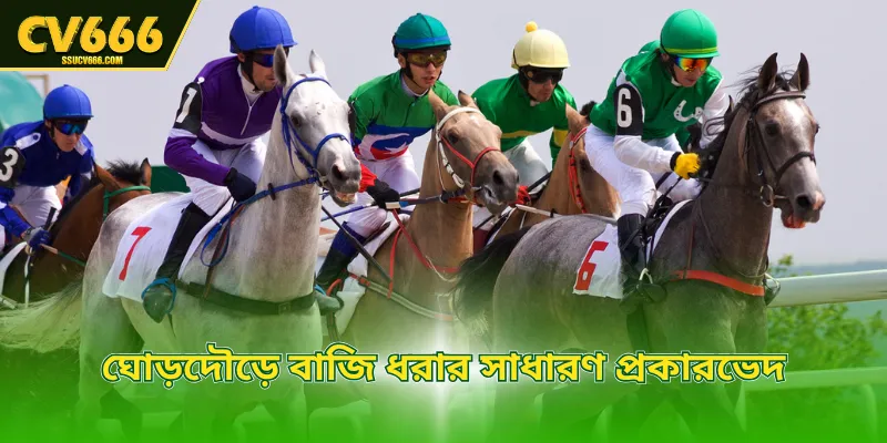 ঘোড়দৌড়ে বাজি ধরার সাধারণ প্রকারভেদ