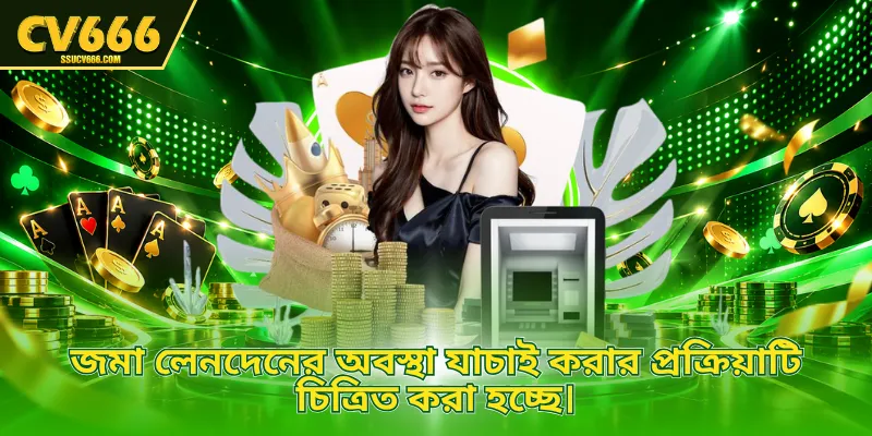 জমা লেনদেনের অবস্থা যাচাই করার প্রক্রিয়াটি চিত্রিত করা হচ্ছে।