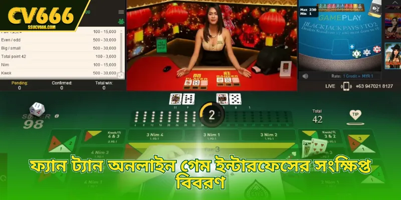 ফ্যান ট্যান অনলাইন গেম ইন্টারফেসের সংক্ষিপ্ত বিবরণ
