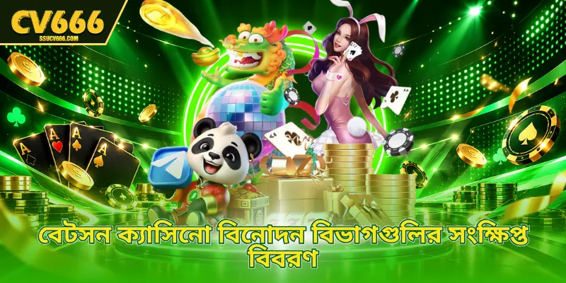 বেটসন ক্যাসিনো বিনোদন বিভাগগুলির সংক্ষিপ্ত বিবরণ