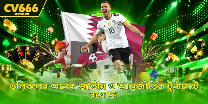 ভলিবলের অনেক জাতীয় ও আন্তর্জাতিক টুর্নামেন্ট রয়েছে।