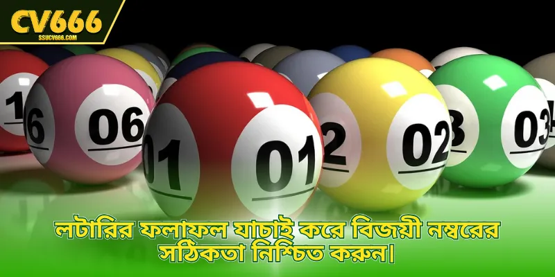 লটারির ফলাফল যাচাই করে বিজয়ী নম্বরের সঠিকতা নিশ্চিত করুন। 